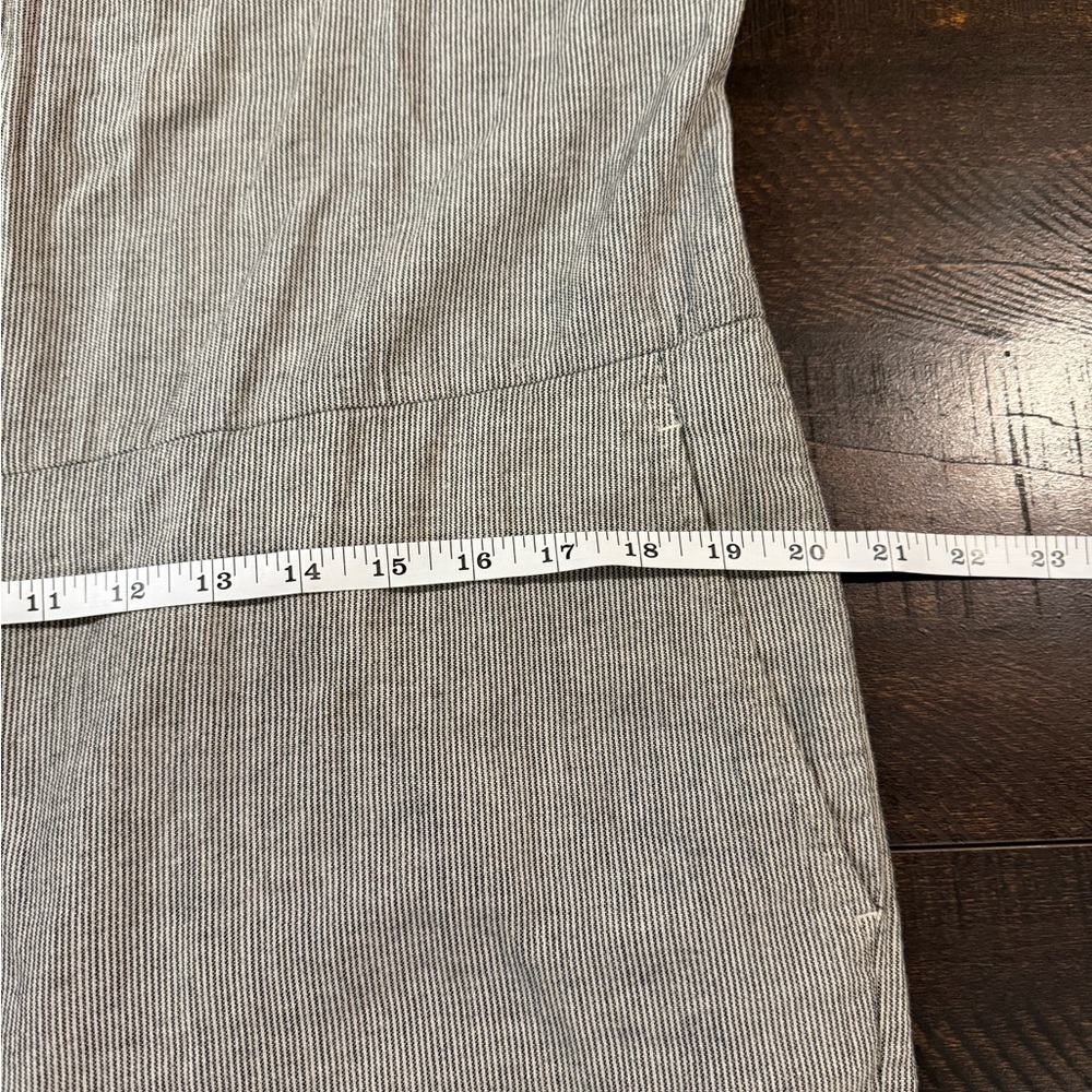 Eileen Fisher Sleeveless Linen Blend Jumpsuit Gray Wide Leg Sustainable Size M - Picture 7 of 12